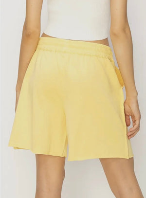 Walking On Sunshine Yellow Drawsting Short