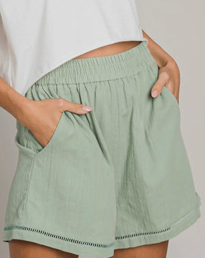 Lady Ladder Trim Mint Short