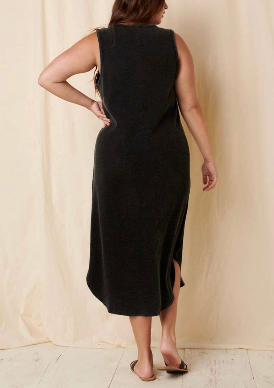 Feeling Good Acid Wash Dress (Extended Size)