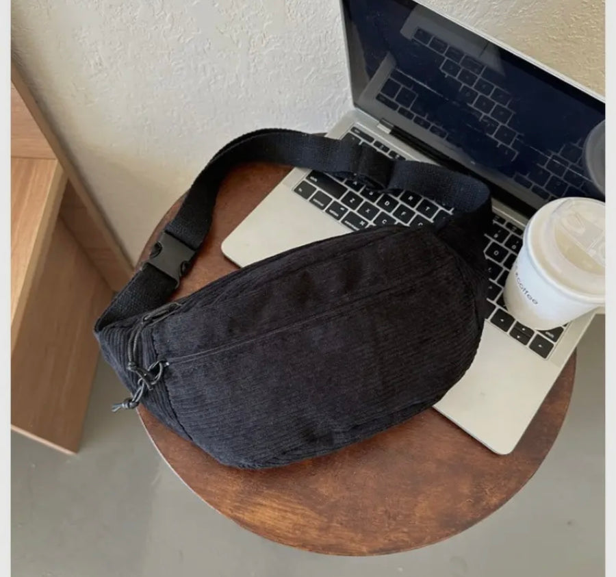 PBF Corduroy Crossbody Sling Bag (2 Colors)