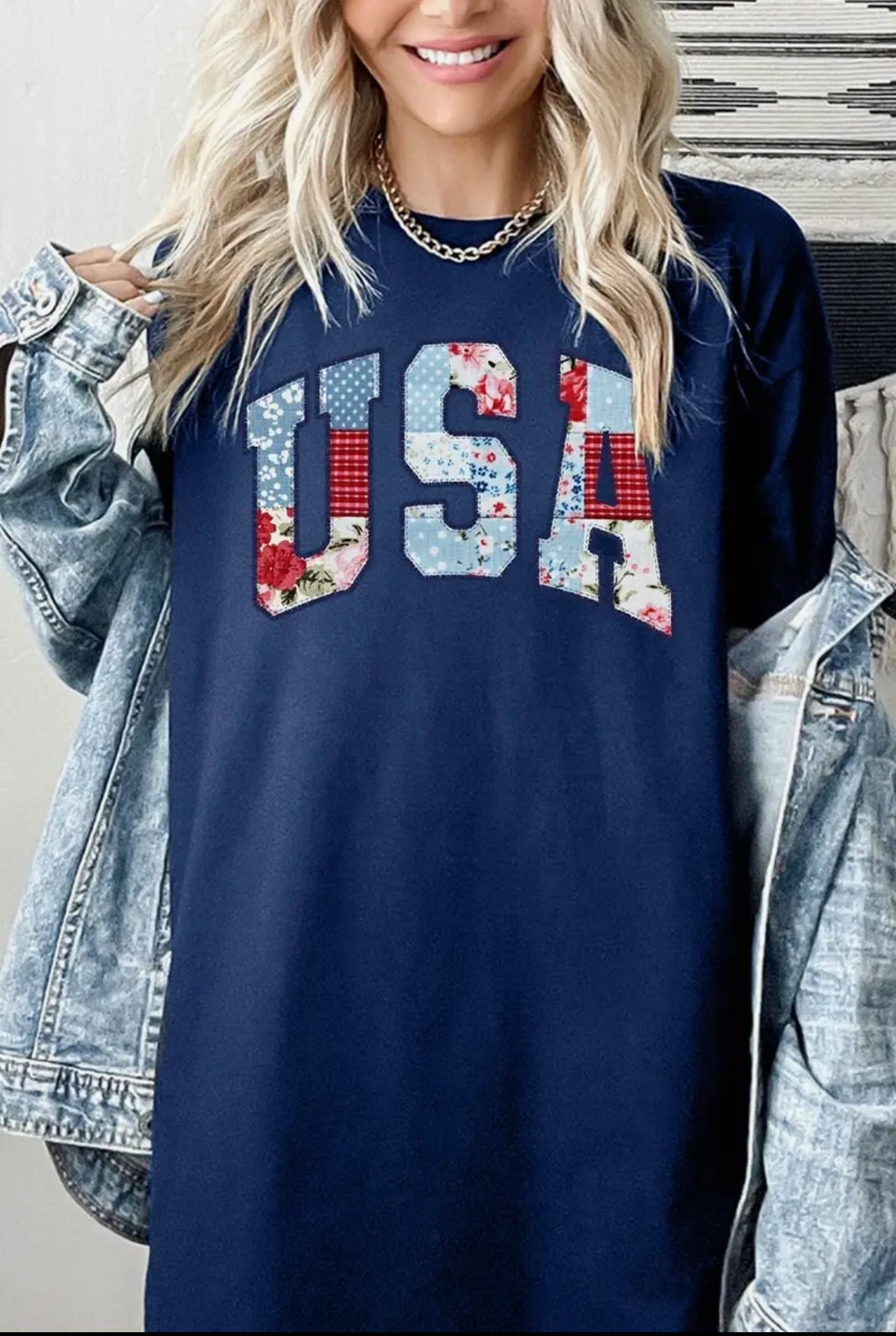 USA Patchwork Tee