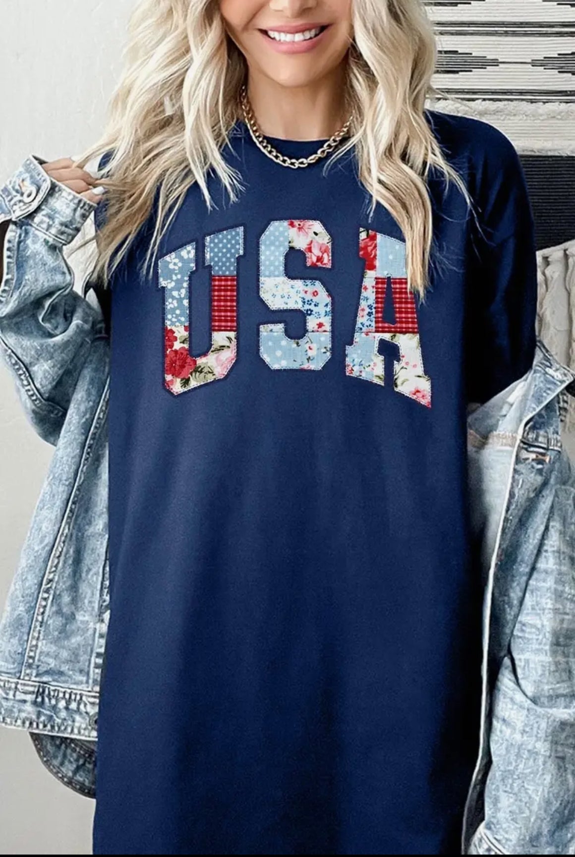 USA Patchwork Tee