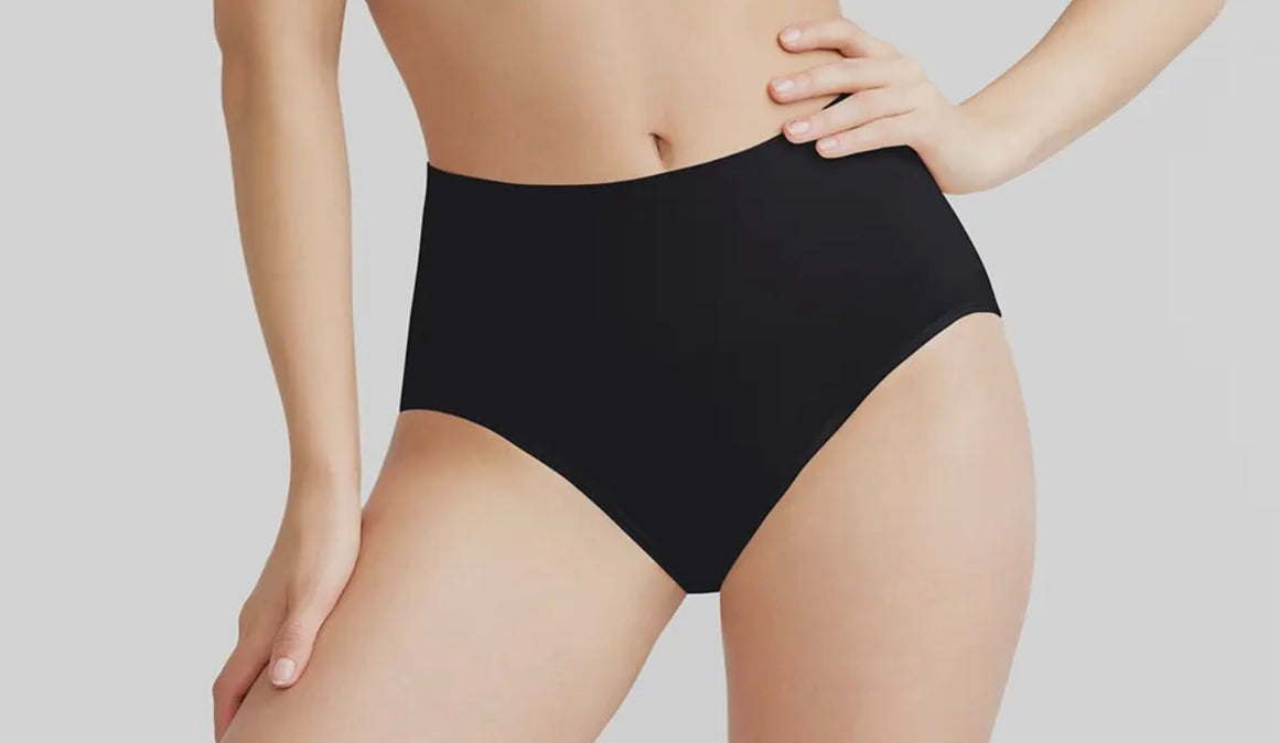 Sage Seamless Black Shaping Brief