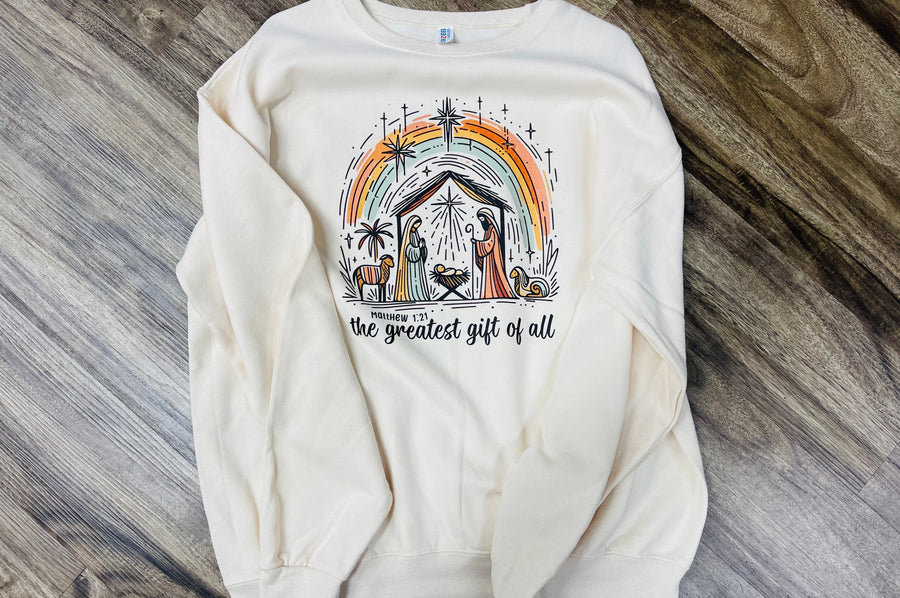 PBF The Greatest Gift Of All Crewneck