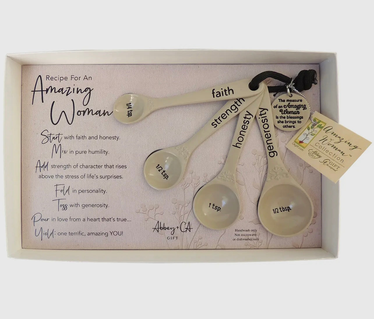 Recipe For An Amazing Woman Measuring Spoons