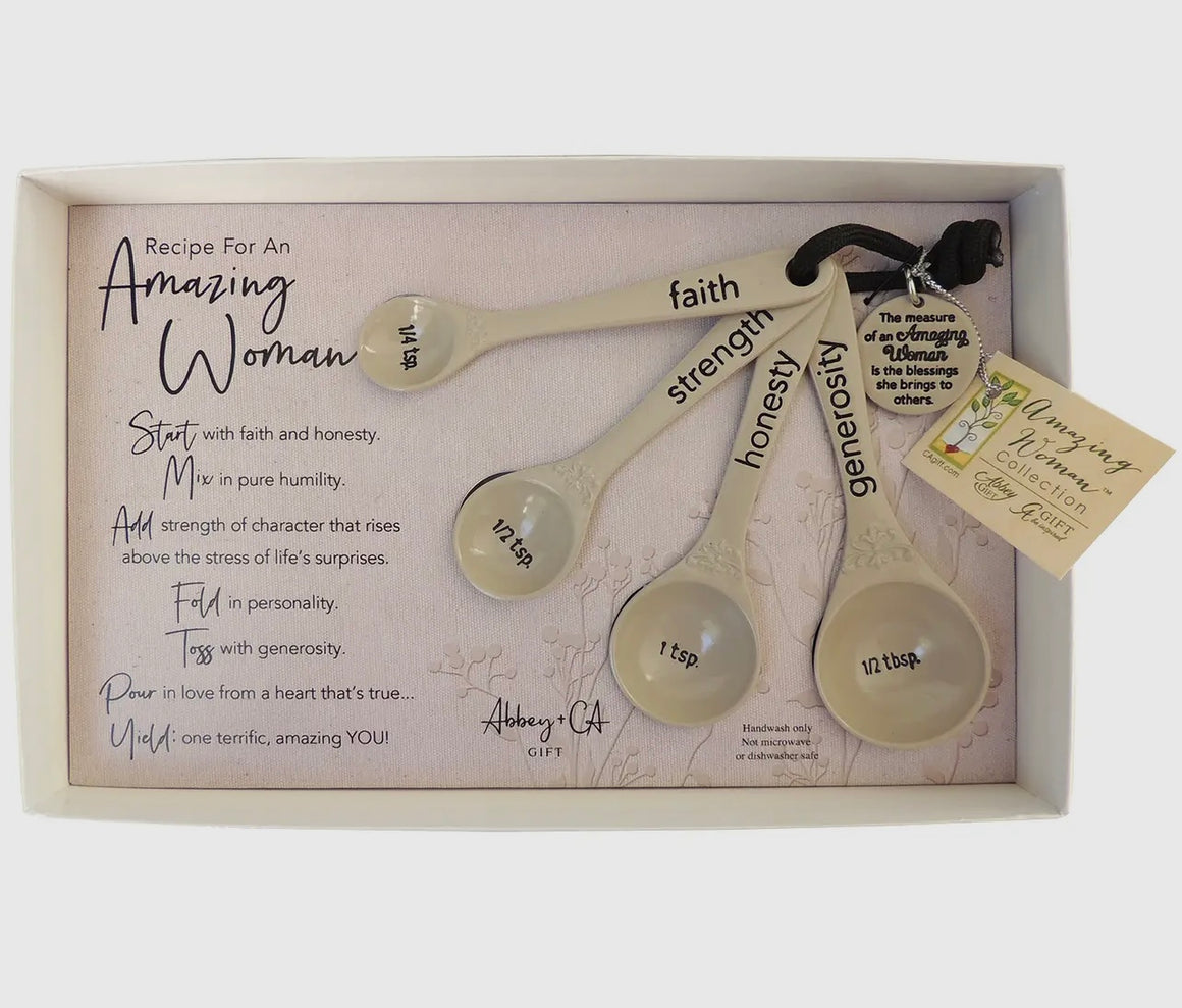 Recipe For An Amazing Woman Measuring Spoons