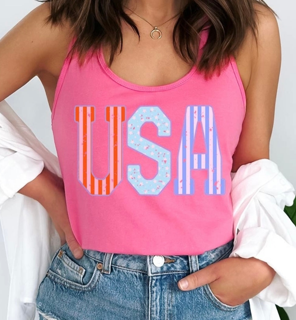 USA Pink Tank