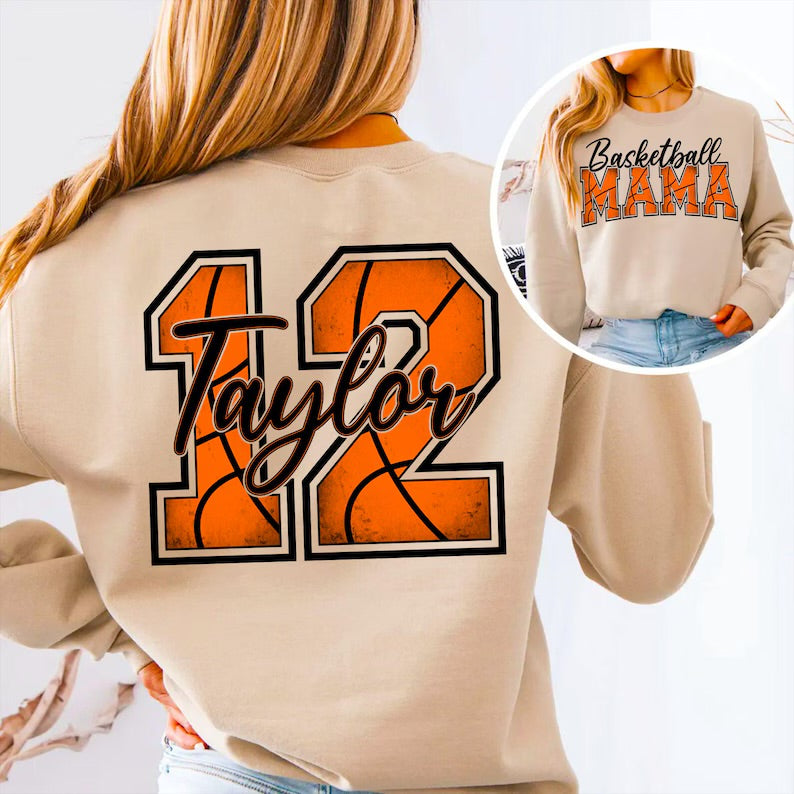 Custom Basketball Mama Crewneck
