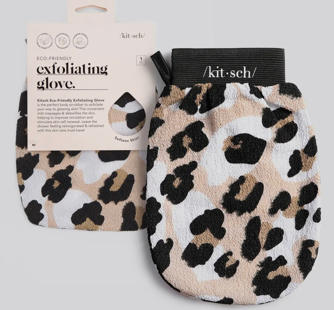 Kitsch Exfoliating Leopard Glove