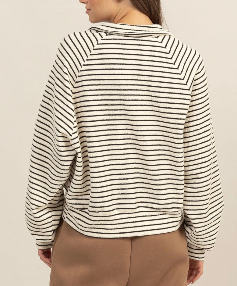 PBF Stripe Henley Top