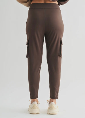 Audrey Cargo Espresso Jogger
