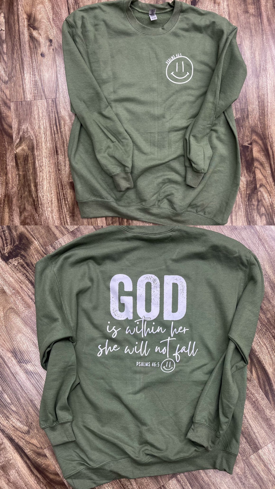 God Is Within Her She Will Not Fall Graphic Sweatshirt