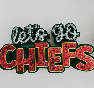 Let's Go Chiefs Patch Sweatshirt (Grey or Black)