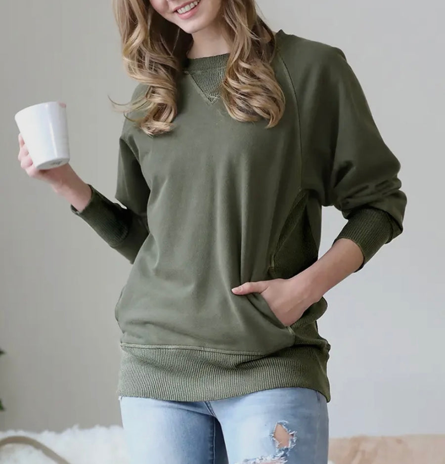 Glory Vintage Washed Pullover (2 Colors)