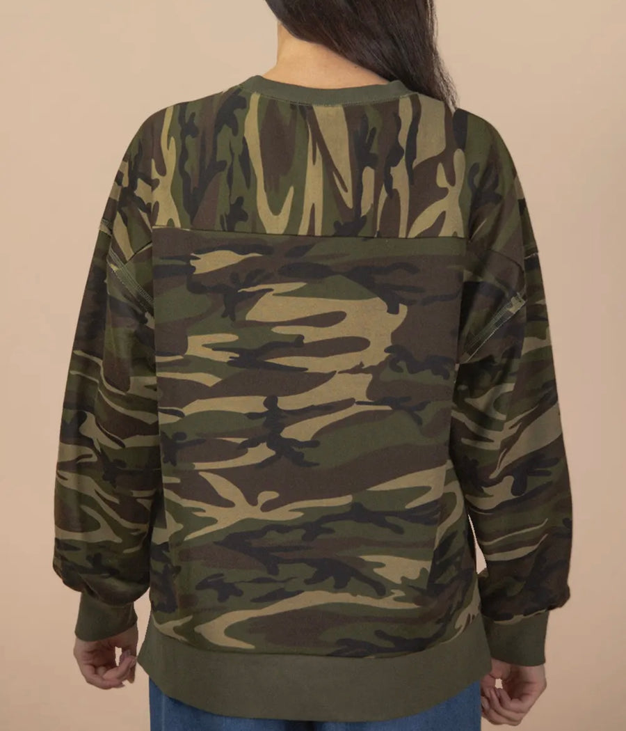 Dom Camo Print Top