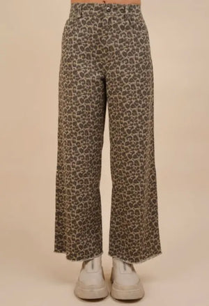 Play Em Leopard Print Pant (2 Colors)