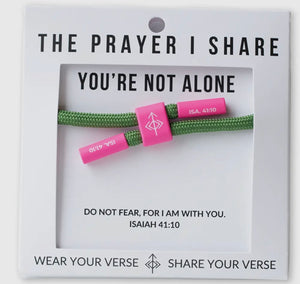 The Prayer Share Christian Cord Bracelet (Multiple Options)