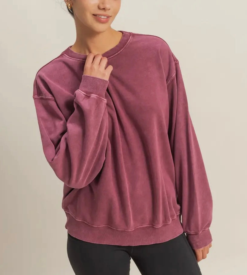 Graham Mineral Washed Sweatshirt (2 Colors)