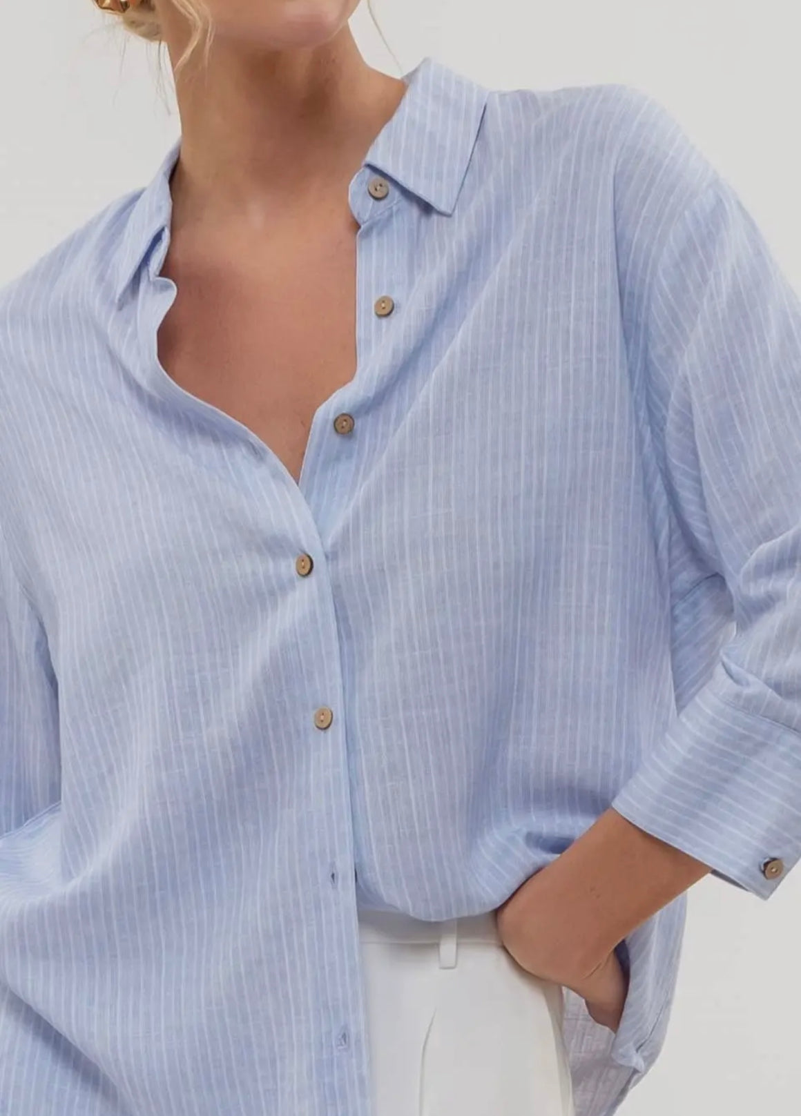 Blakelee Stripe Button Down (2 Colors)