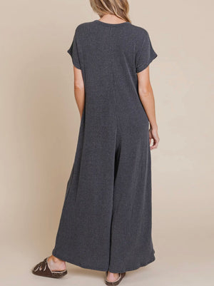 Fox Ribbed Jumpsuit