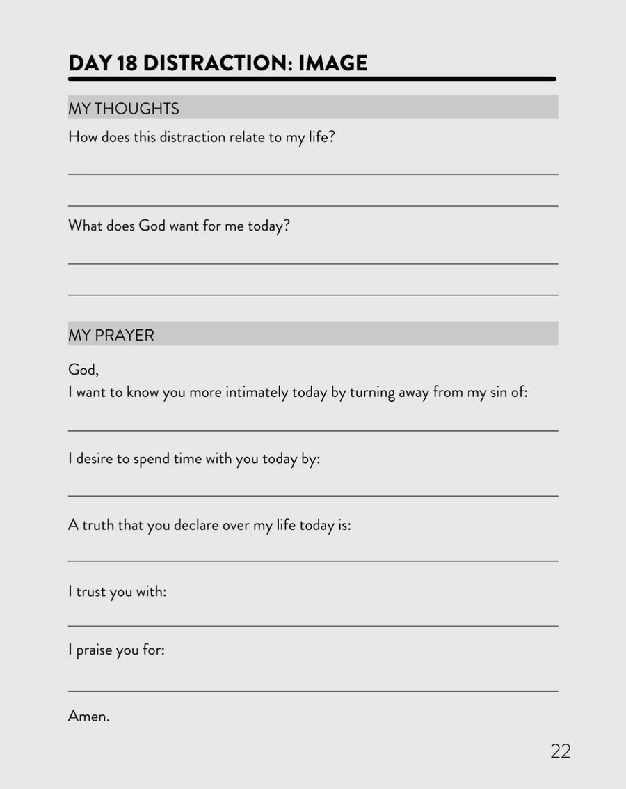 Distracted: 40 Days To Know God More