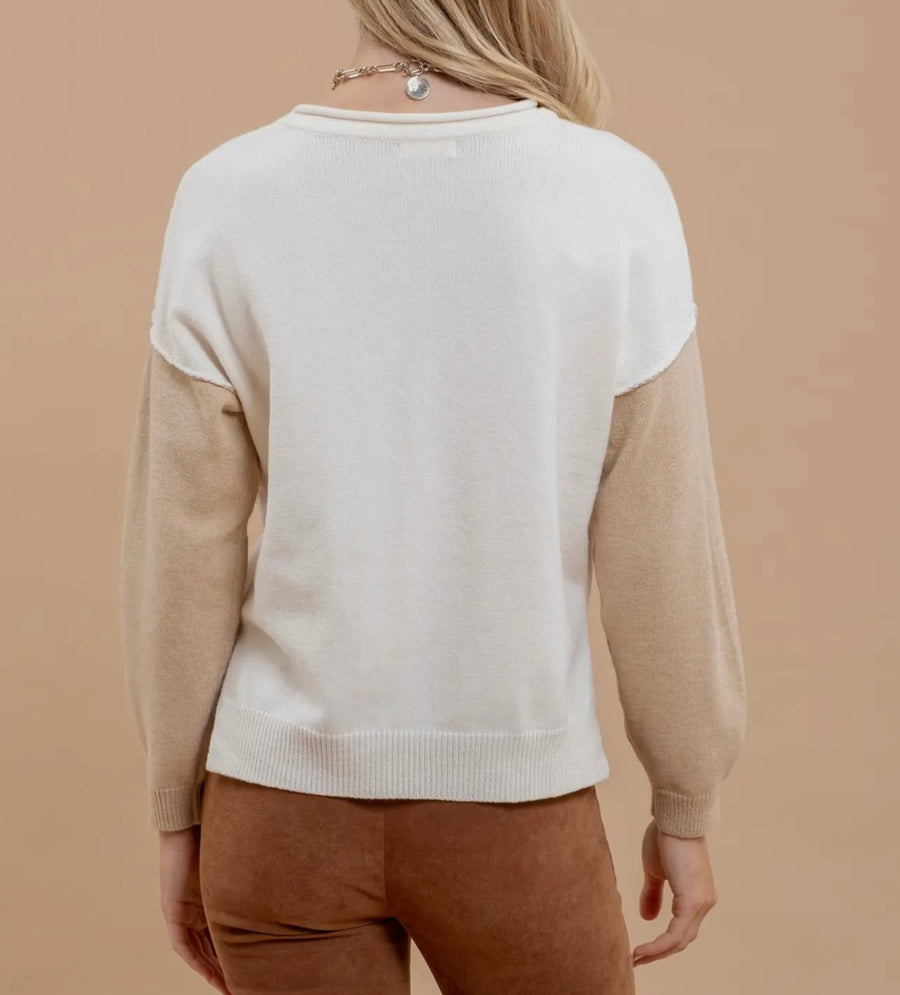 Blair Colorblock Neutral Top