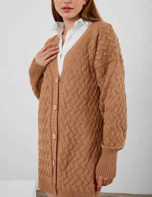 Harvest Moon Tan Cardigan