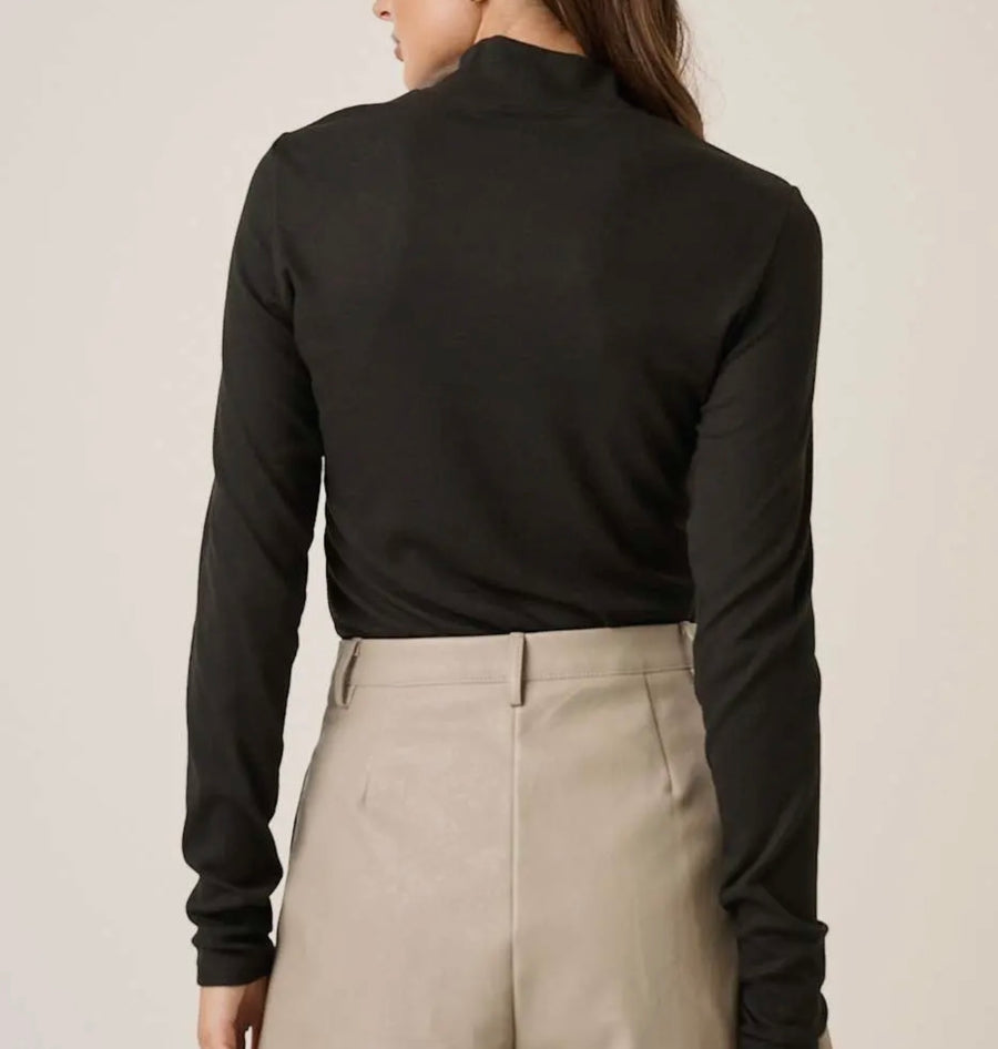 Josie Rib Mock Neck Top
