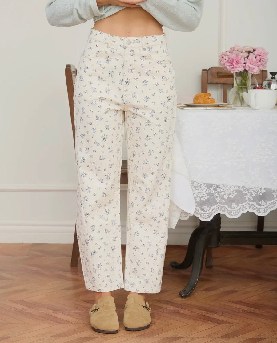 Taya Floral Denim Pant