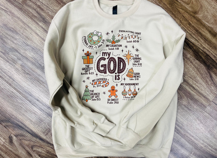 PBF My God Is Crewneck