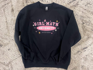 Girl Math University Graphic Sweatshirt