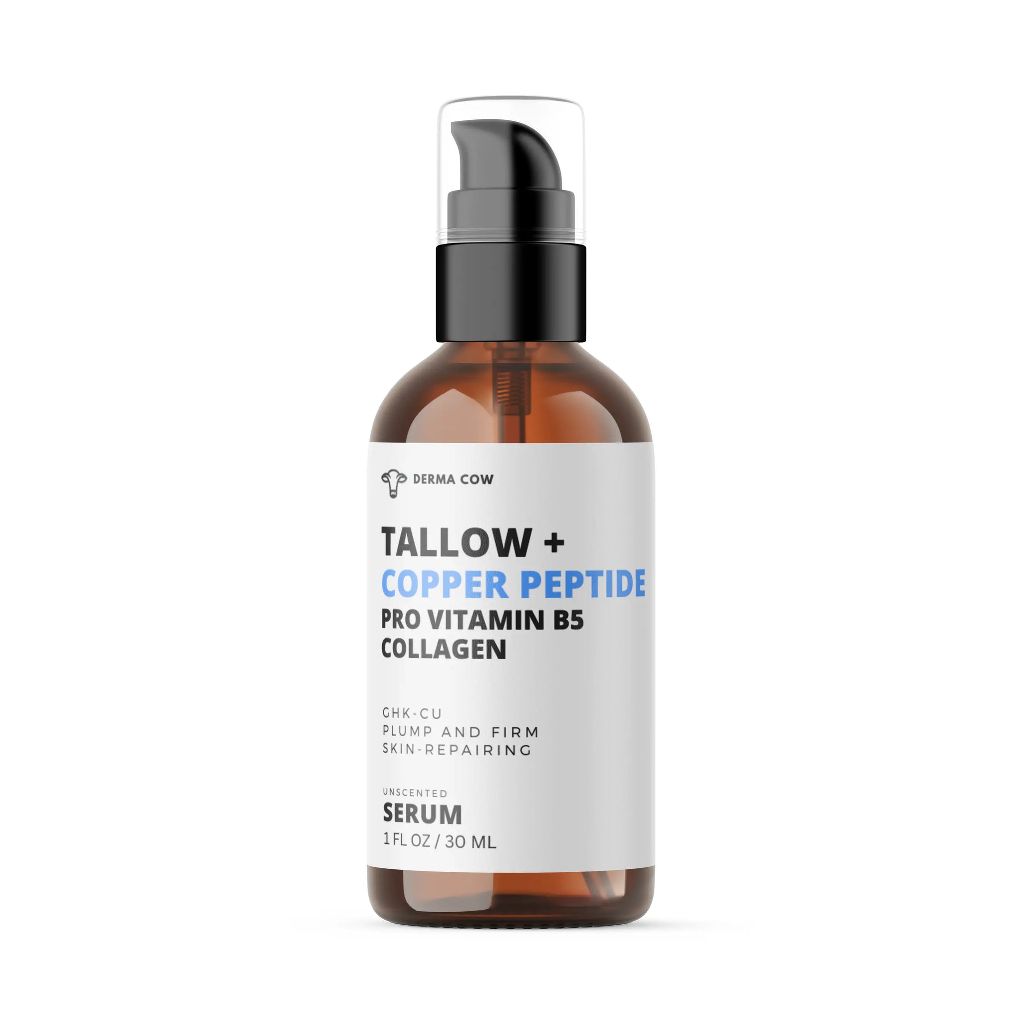 Tallow Serum + Copper Peptide Pro Vitamin B5 Collagen Serum