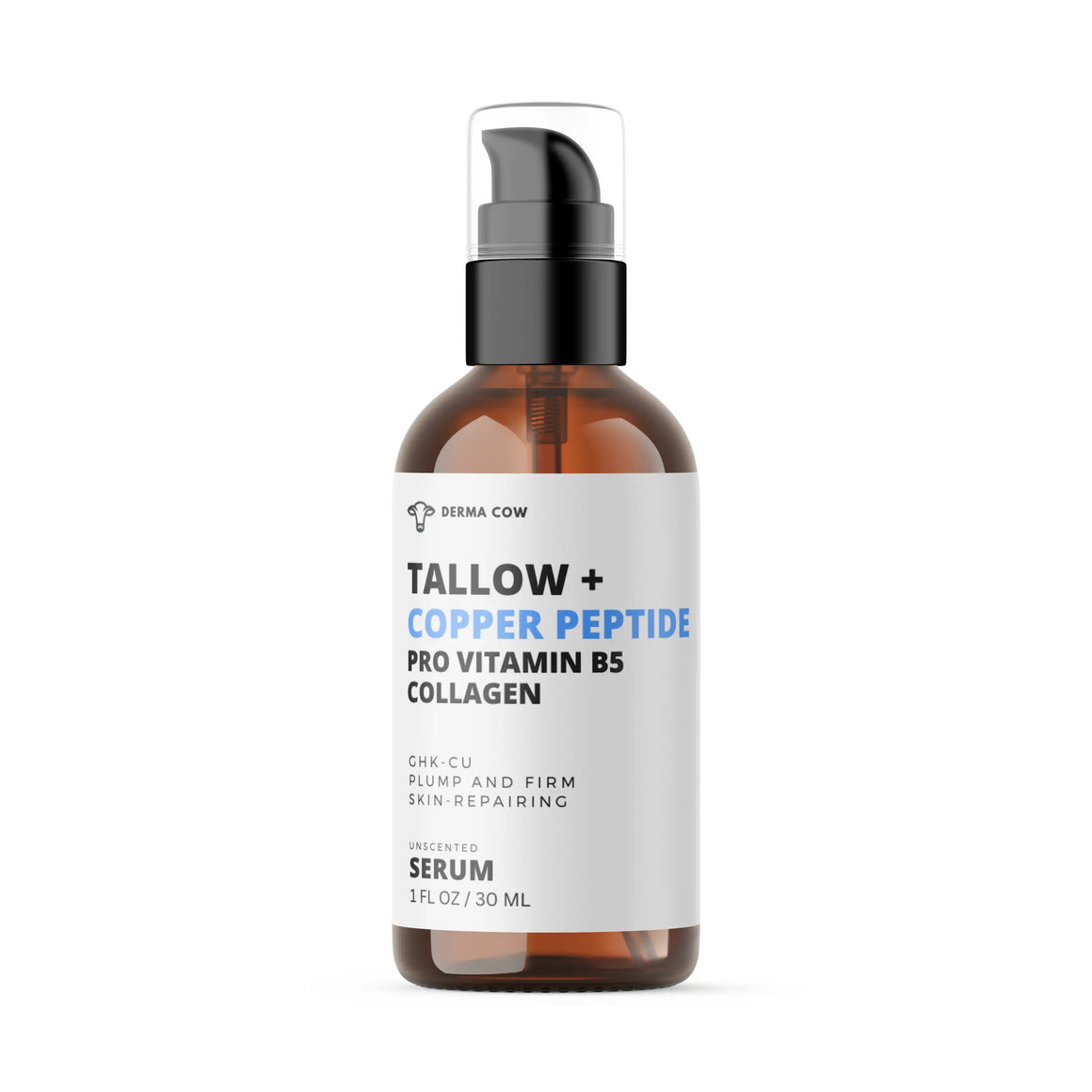Tallow Serum + Copper Peptide Pro Vitamin B5 Collagen Serum