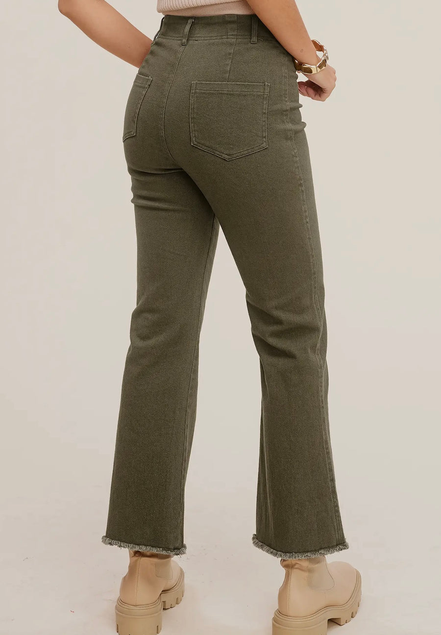 Sophia High Rise Soft Washed Stretchy Pants