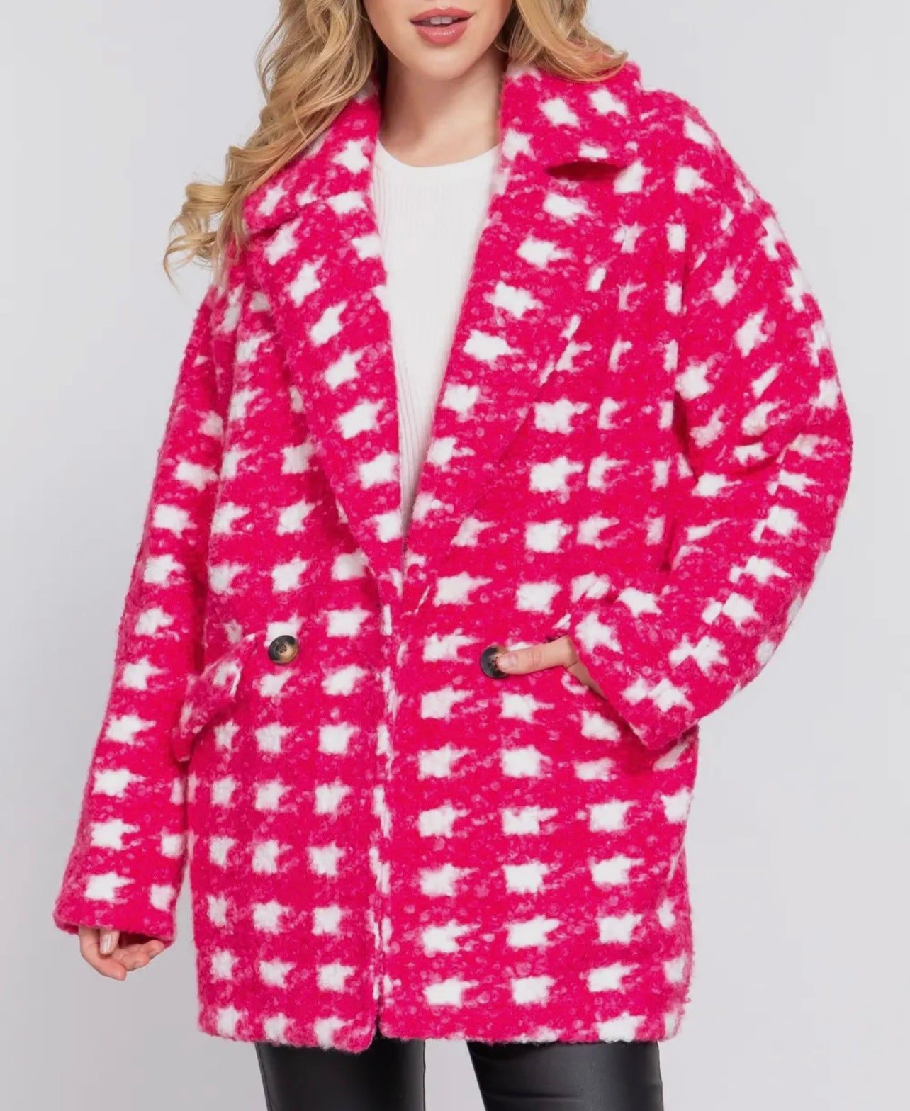 PF Checkered Boucle Jacket