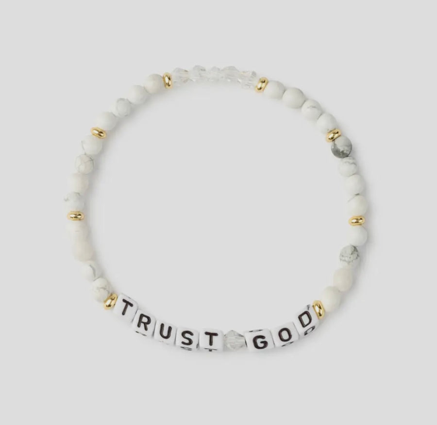 Trust God Letter Bracelet