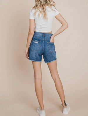 Ready For Sun Dark Wash Denim Short