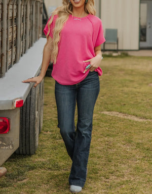 Vic Textured Dolman Top (3 Colors) Extended Size