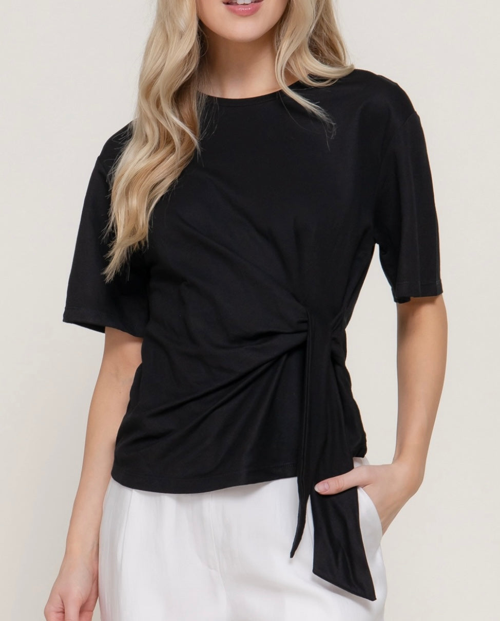 Zero Stop Pique Black Top