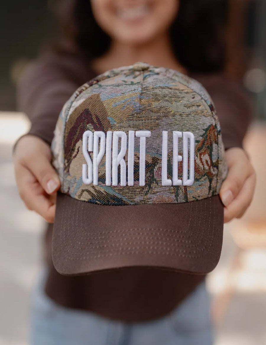Spirit Led Tapestry Print Hat