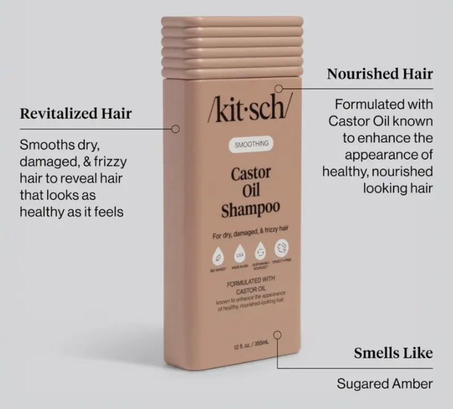Kitsch Smoothing Castor Oil Shampoo & Conditioner