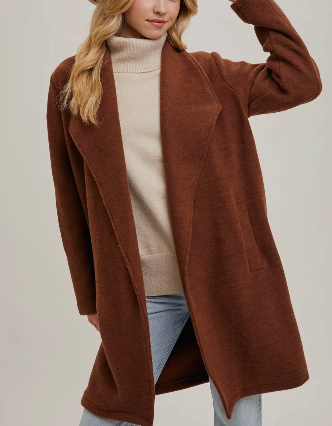 Nellie Chestnut Coat Jacket