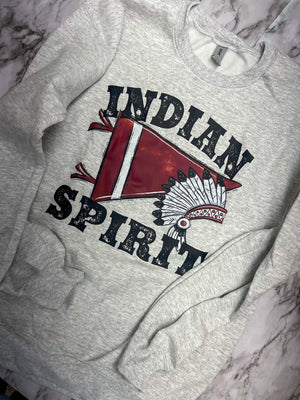 Indian Spirit Graphic Grey Sweatshirt