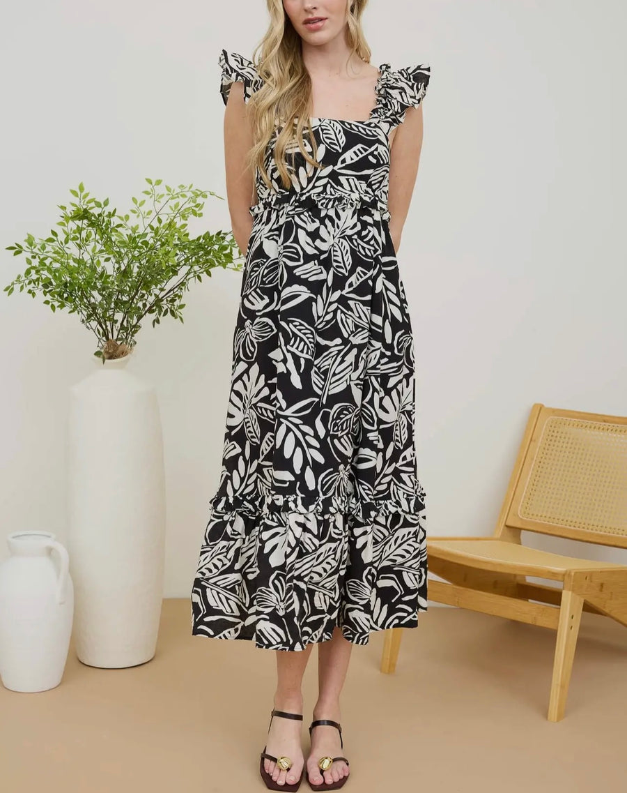 Paradise Trip Print Dress