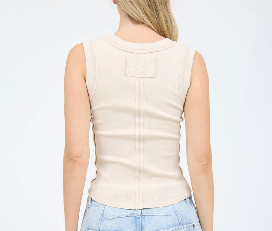 Lily Henley Khaki Tank