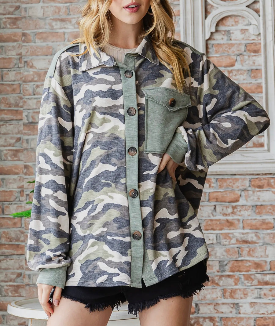 Mt. Zion Camo Lightweight Shacket