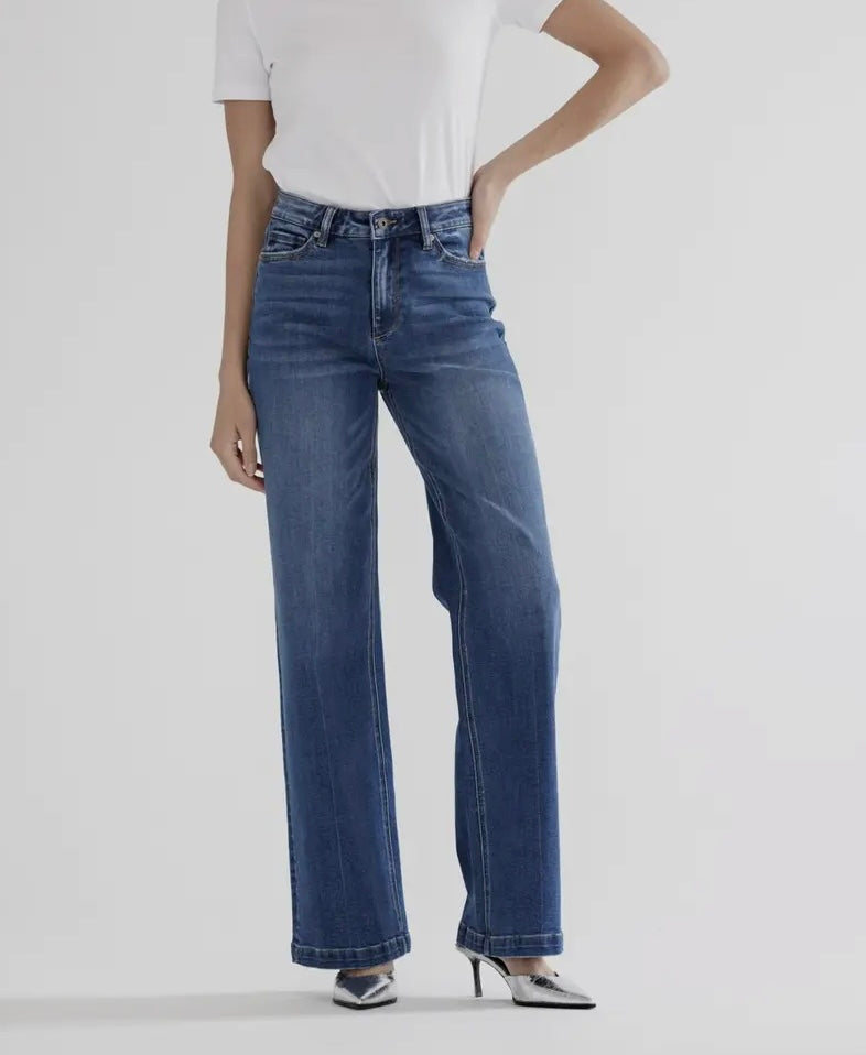 Mica High Rise Wide Leg Denim Jean