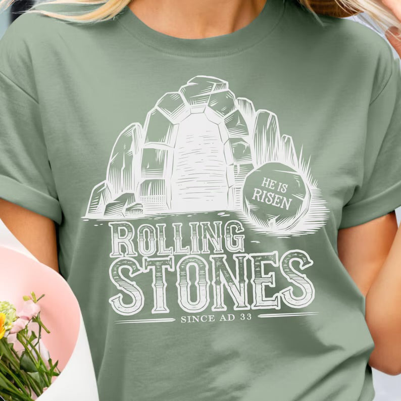 Rolling Stones Since AD 33 Graphic Green Tee