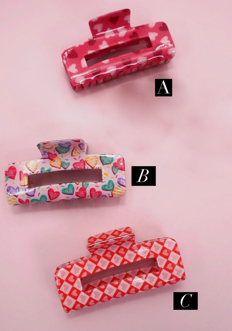 Valentine Love Hair Clips
