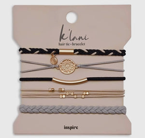 Inspire & Faith Hair Tie/Bracelet Sets